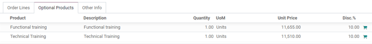 How to add optional products to your quotations on erpsys Sales.